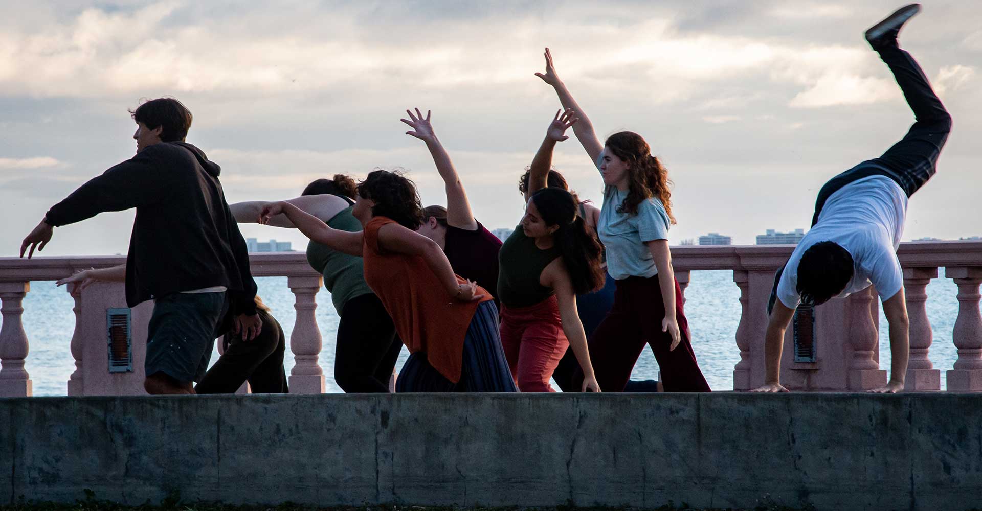 students dancing