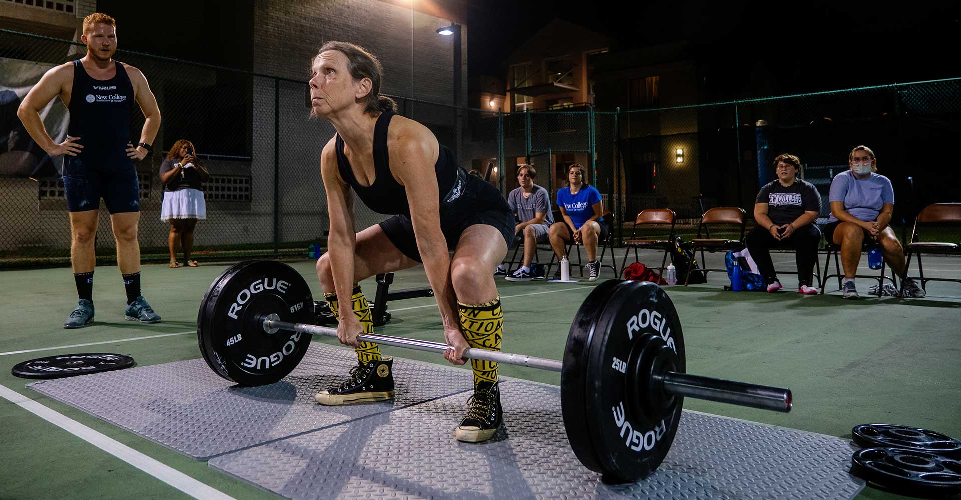 female weight lifter